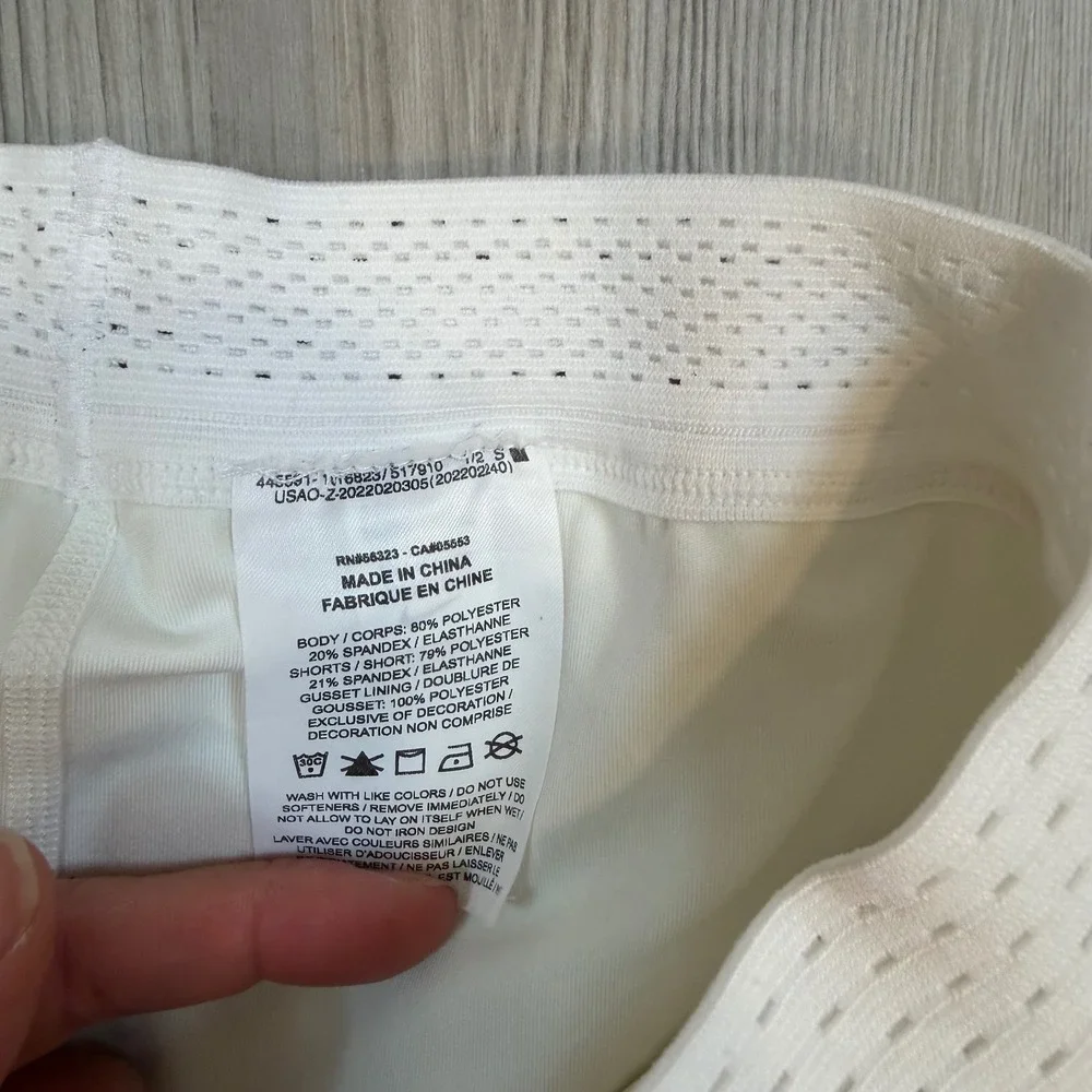 Nike DX1404-100 Dri-Fit Pleated Club Tennis Skort White Womens Large